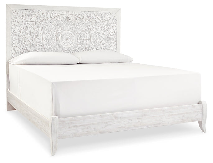 Paxberry King Panel Bed with Mirrored Dresser JR Furniture Storefurniture, home furniture, home decor