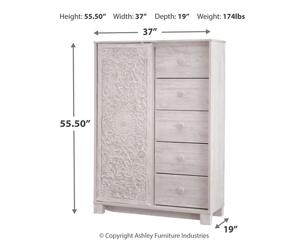 Paxberry King Panel Bed with Mirrored Dresser and Chest JR Furniture Storefurniture, home furniture, home decor