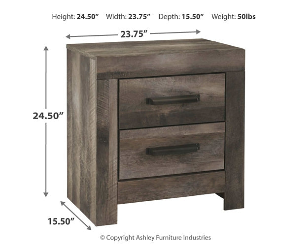 Wynnlow King Crossbuck Panel Bed with Mirrored Dresser, Chest and 2 Nightstands JR Furniture Storefurniture, home furniture, home decor