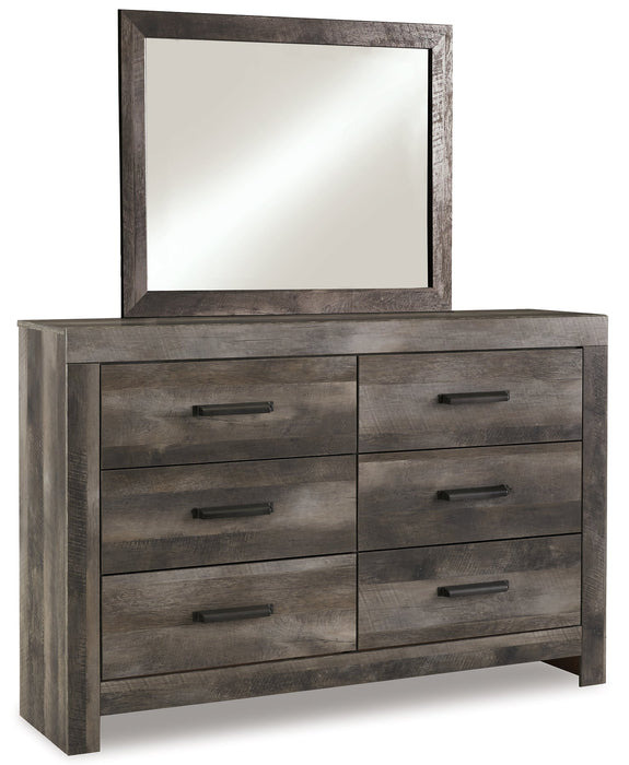 Wynnlow King Crossbuck Panel Bed with Mirrored Dresser and Chest JR Furniture Storefurniture, home furniture, home decor