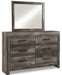 Wynnlow King Crossbuck Panel Bed with Mirrored Dresser and Chest JR Furniture Storefurniture, home furniture, home decor