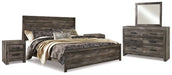 Wynnlow King Panel Bed with Mirrored Dresser and 2 Nightstands JR Furniture Storefurniture, home furniture, home decor