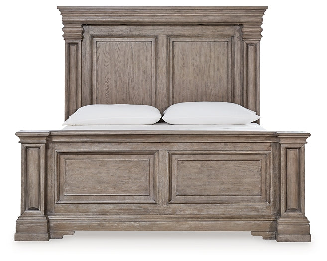 Blairhurst Queen Panel Bed with Mirrored Dresser, Chest and 2 Nightstands