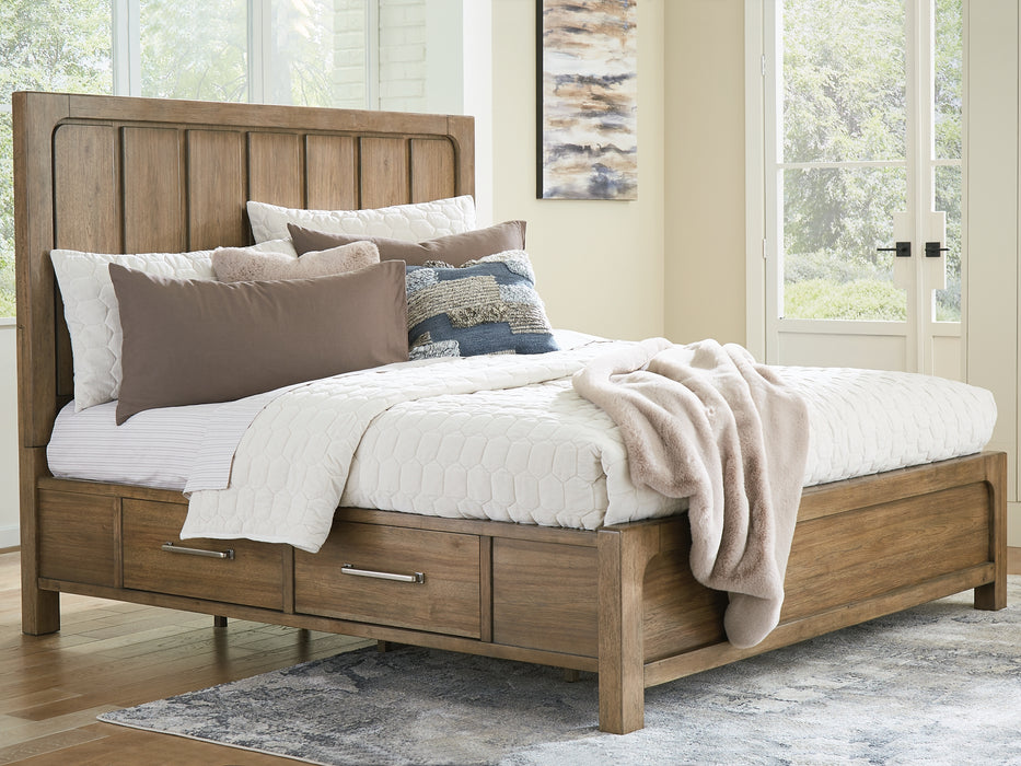 Cabalynn California King Panel Bed with Dresser and Nightstand