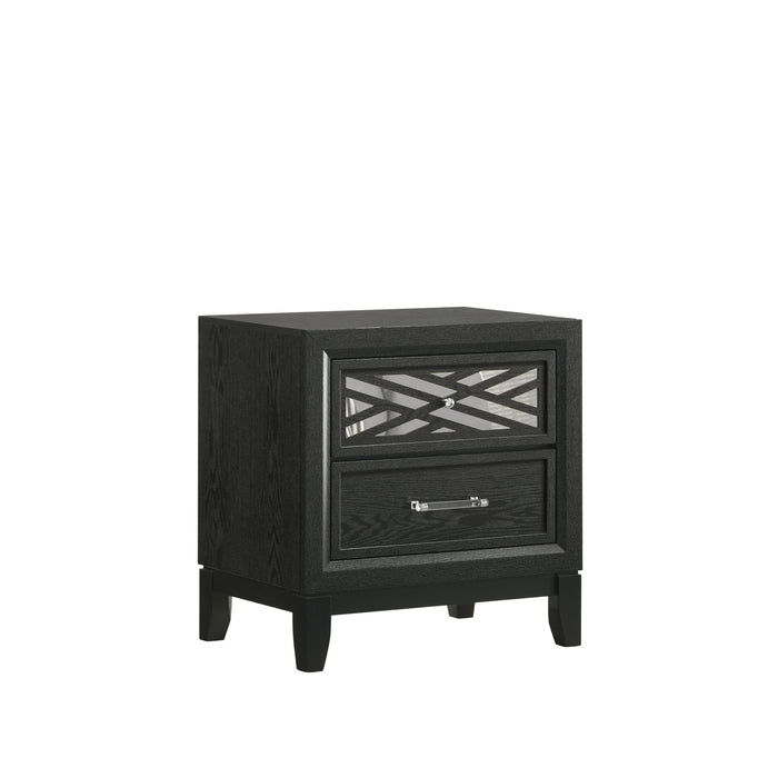 OBSIDIAN NIGHTSTAND-BLACK