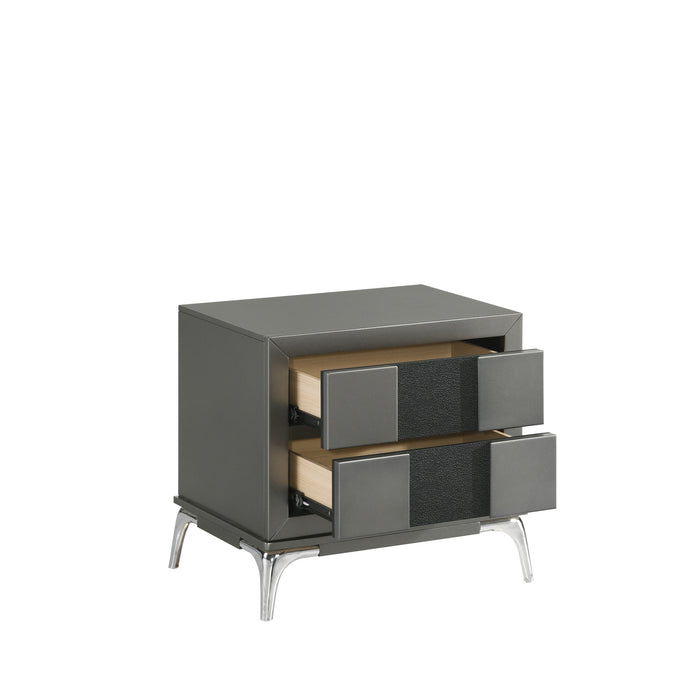 NOCTURNE NIGHTSTAND-SLATE