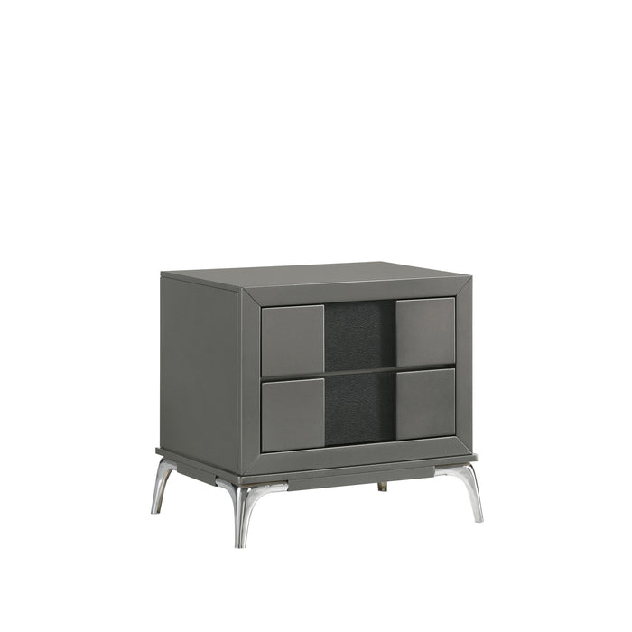 NOCTURNE NIGHTSTAND-SLATE