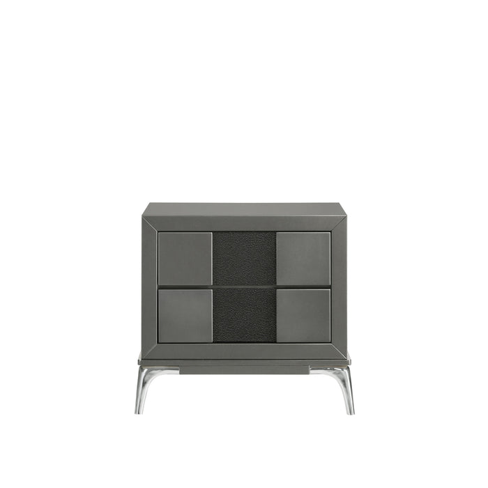 NOCTURNE NIGHTSTAND-SLATE