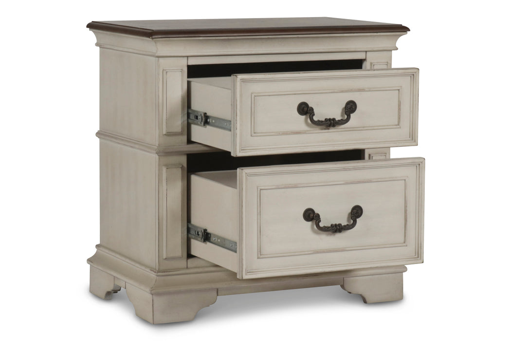 ANASTASIA NIGHTSTAND - ANT. WHITE