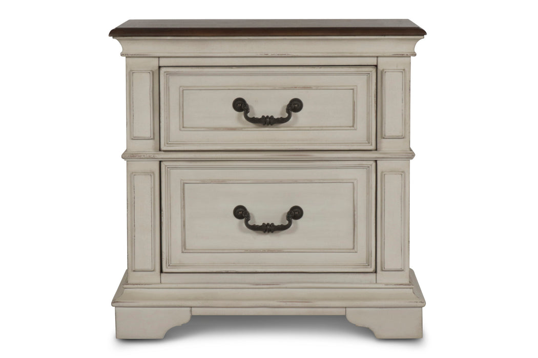 ANASTASIA NIGHTSTAND - ANT. WHITE