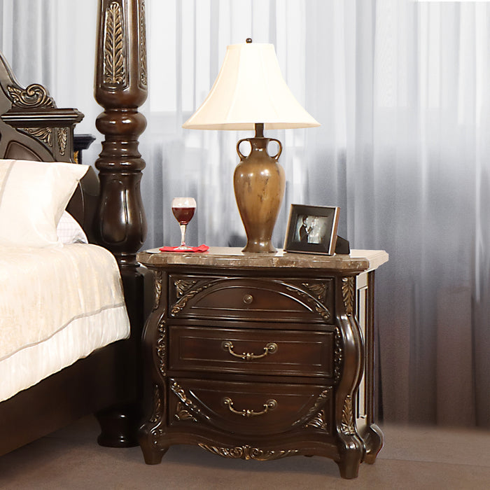 PALAZZO MARINA NIGHTSTAND-WALNUT