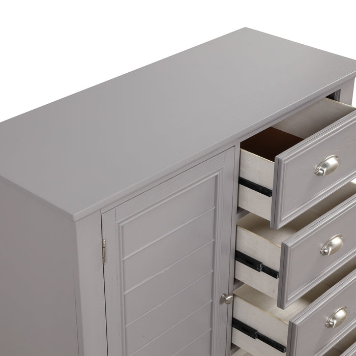 JAMESTOWN DOOR CHEST- GRAY