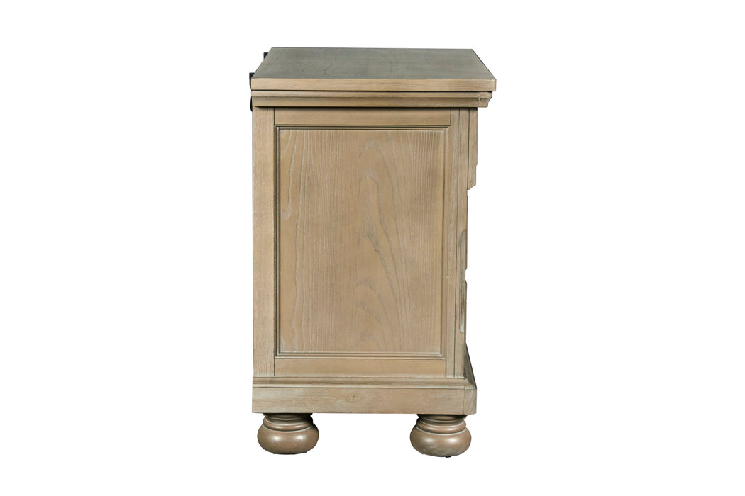 ALLEGRA NIGHTSTAND -PEWTER