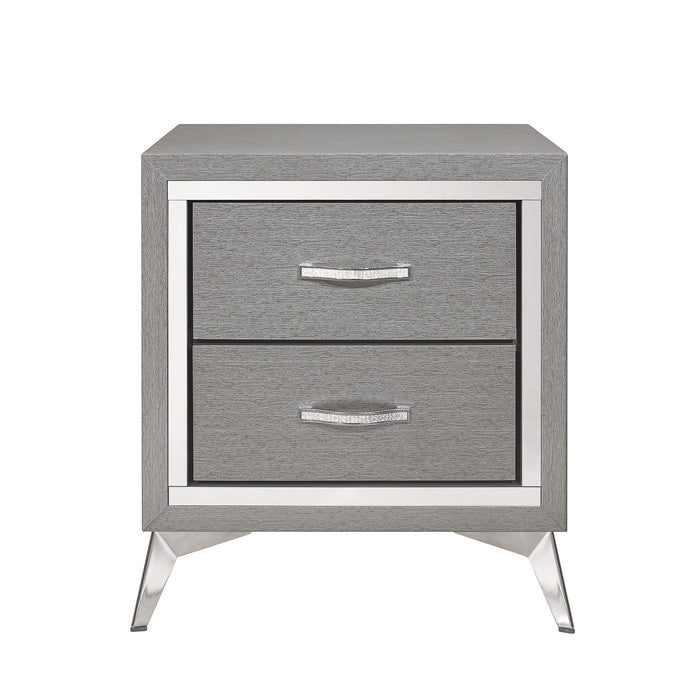 HUXLEY NIGHTSTAND-GRAY