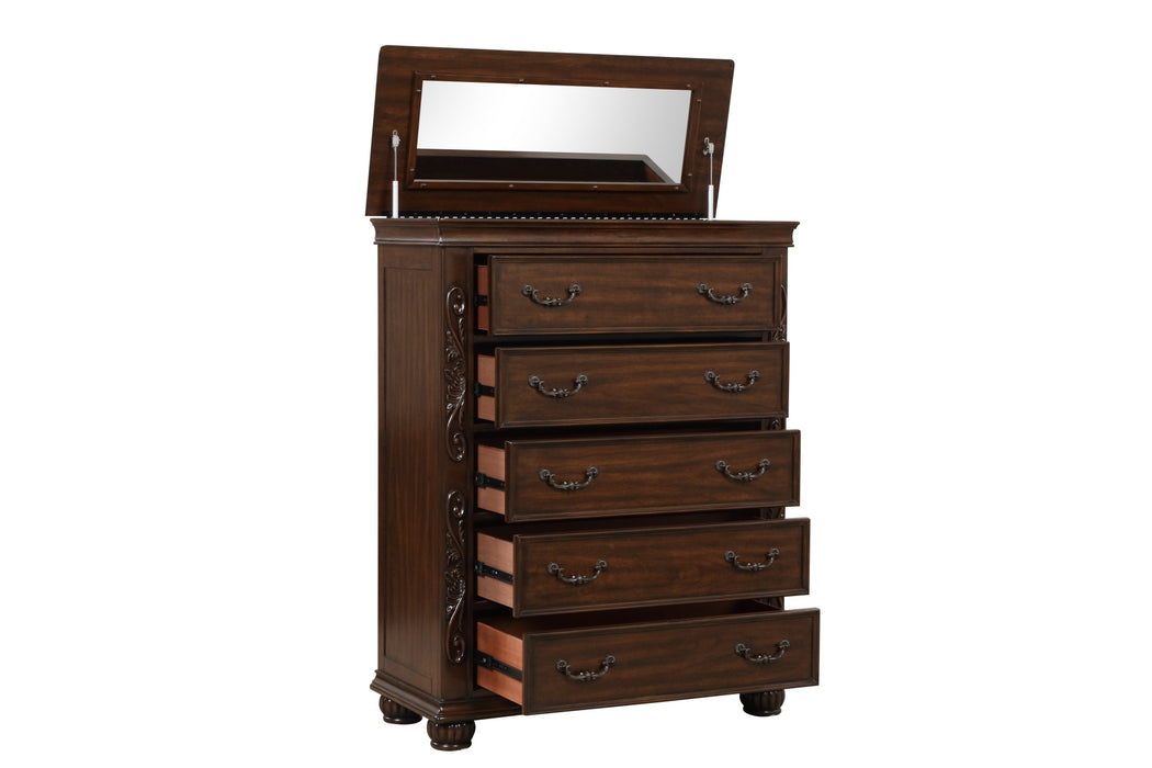 VIENNA LIFT TOP CHEST-CHERRY