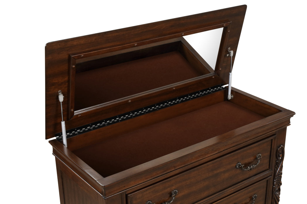 VIENNA LIFT TOP CHEST-CHERRY