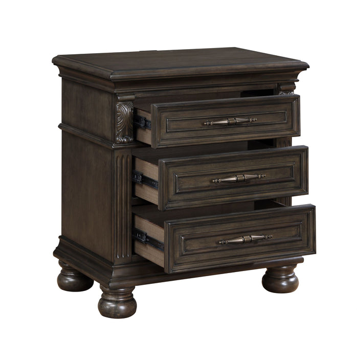 BALBOA NIGHTSTAND W/USB -WALNUT