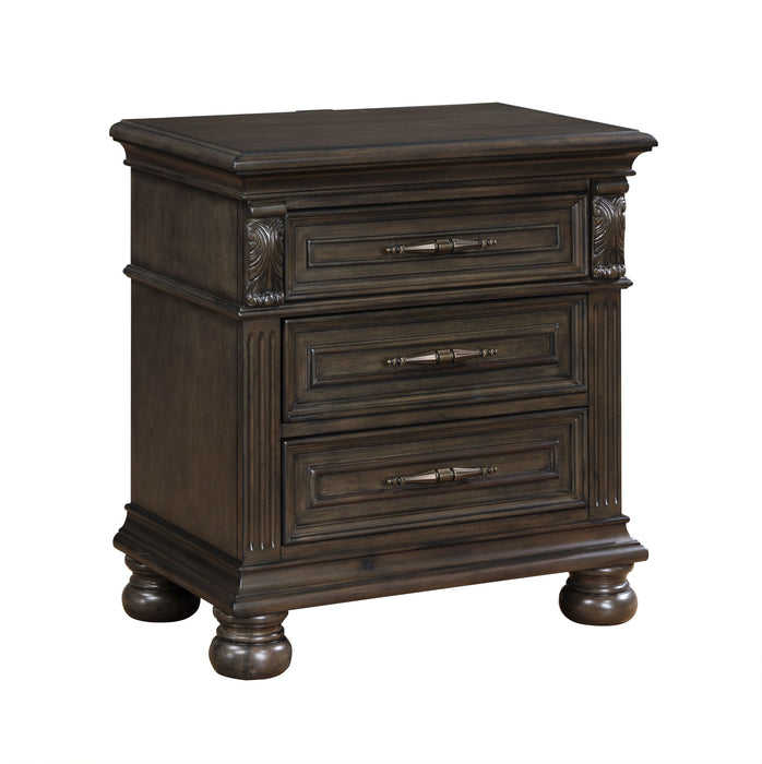 BALBOA NIGHTSTAND W/USB -WALNUT