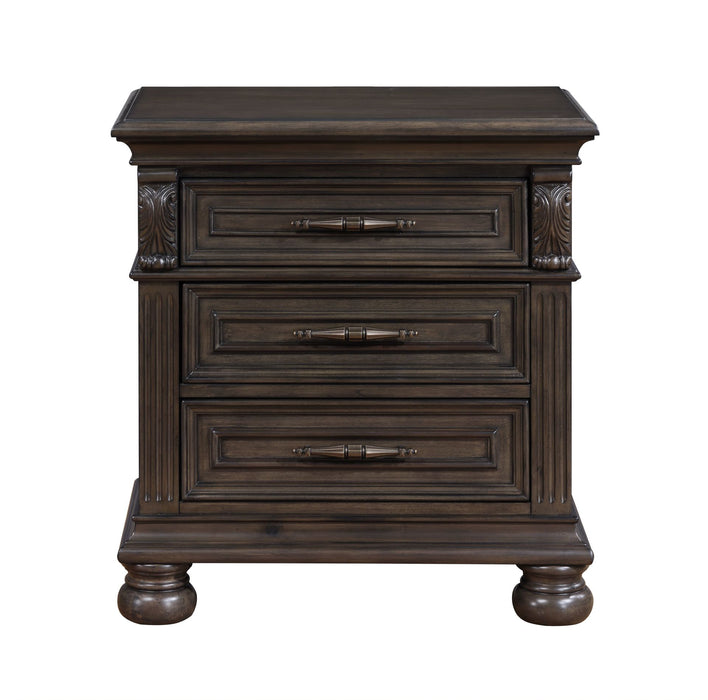 BALBOA NIGHTSTAND W/USB -WALNUT