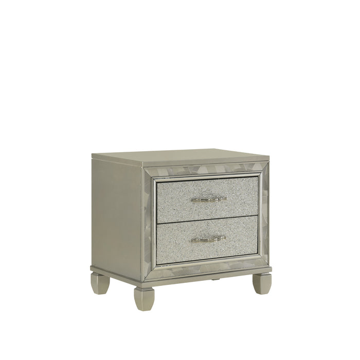 RADIANCE NIGHTSTAND-SILVER