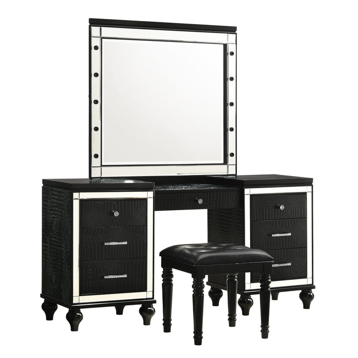 VALENTINO VANITY TABLE MIRROR (BULBS NOT INCLUDED)-BLACK