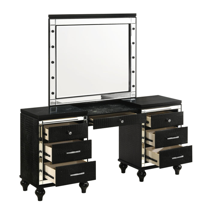 VALENTINO VANITY TABLE MIRROR (BULBS NOT INCLUDED)-BLACK