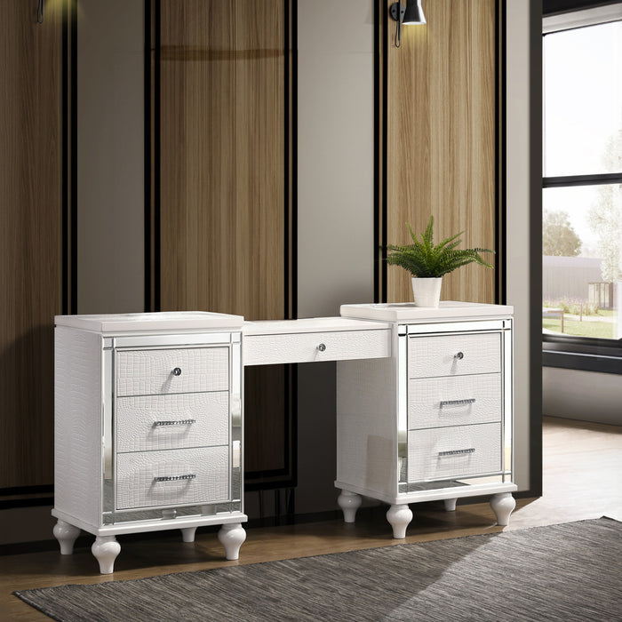 VALENTINO VANITY TABLE-WHITE