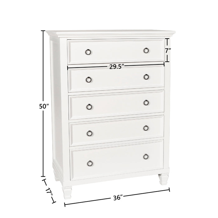 TAMARACK CHEST- WHITE