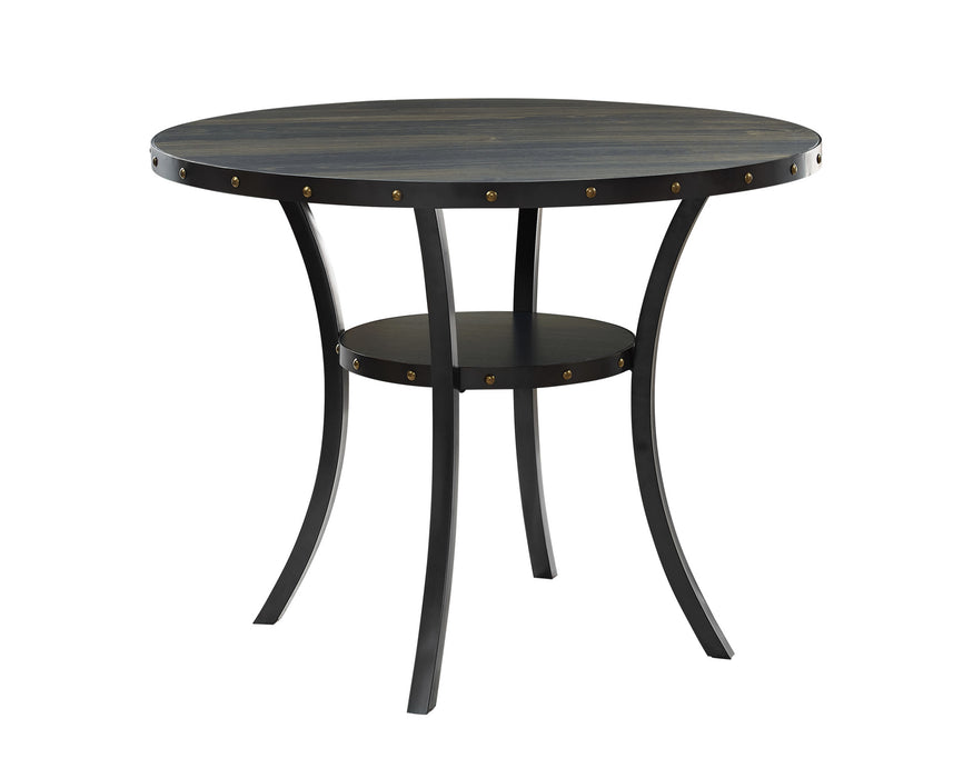 CRISPIN 48" ROUND COUNTER TABLE-SMOKE