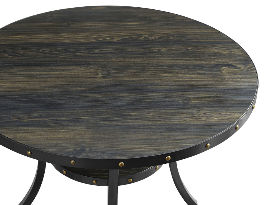 CRISPIN 48" ROUND COUNTER TABLE-SMOKE