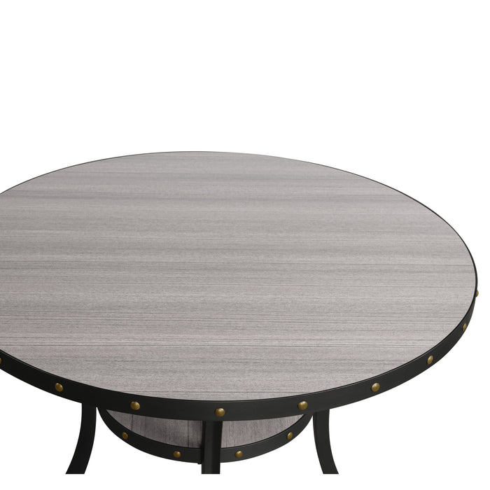 CRISPIN 48" ROUND COUNTER TABLE-GRAY