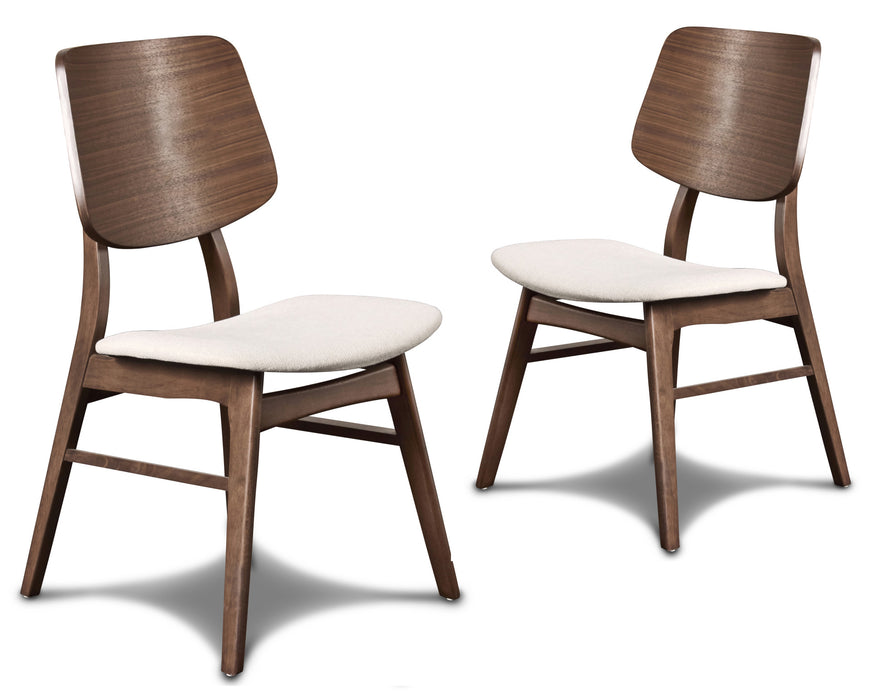 OSCAR WOOD BACK CHAIR - WALNUT, 2 PC PER CARTON