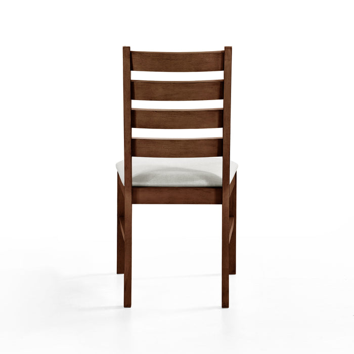 PASCAL LADDERBACK DINING CHAIR (2 Per Carton)-WALNUT