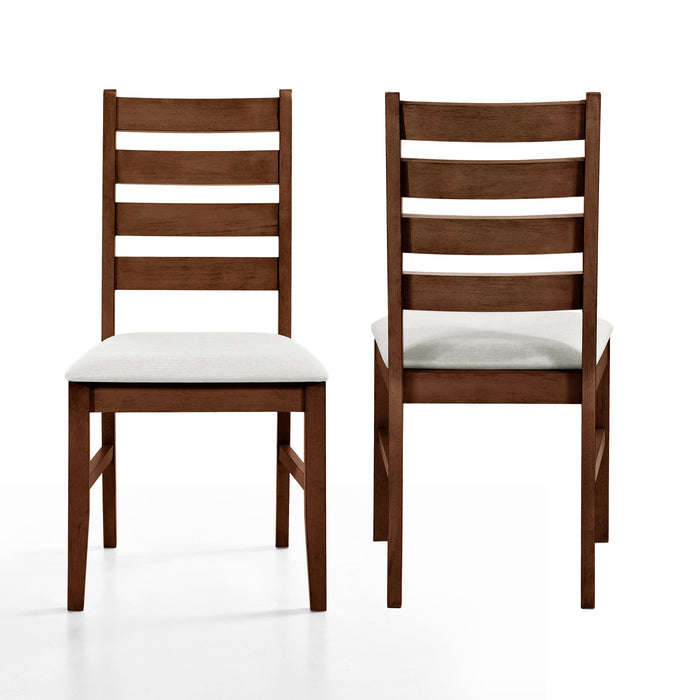 PASCAL LADDERBACK DINING CHAIR (2 Per Carton)-WALNUT