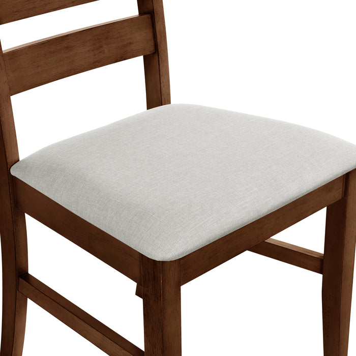 PASCAL LADDERBACK DINING CHAIR (2 Per Carton)-WALNUT