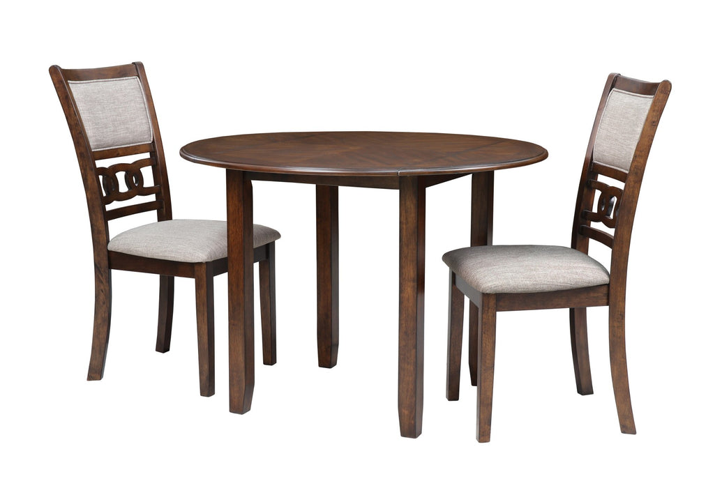 GIA 3 PC 42" DROP LEAF DINING TABLE & 2 CHAIRS-CHERRY