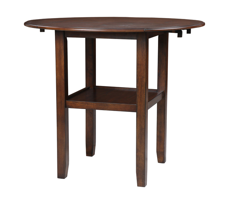 GIA 3 PC 42" COUNTER DROP LEAF TABLE & 2 CHAIRS-CHERRY