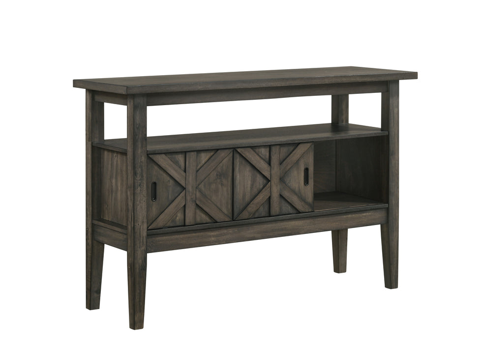 GULLIVER SERVER-RUSTIC BROWN