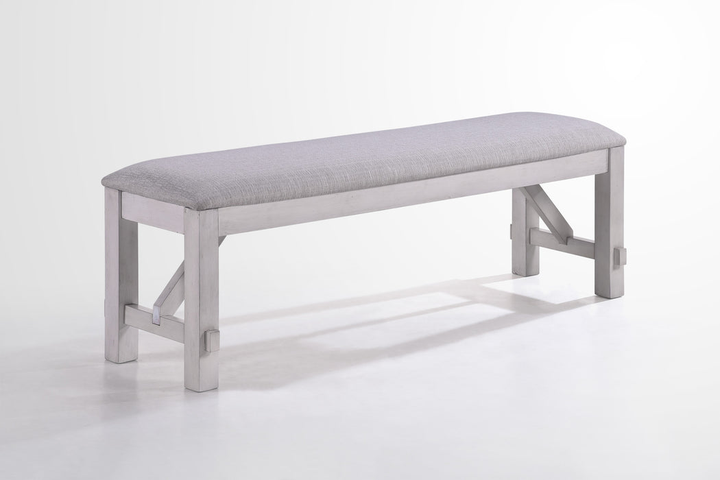 MAISIE BENCH-WHITE/ BROWN