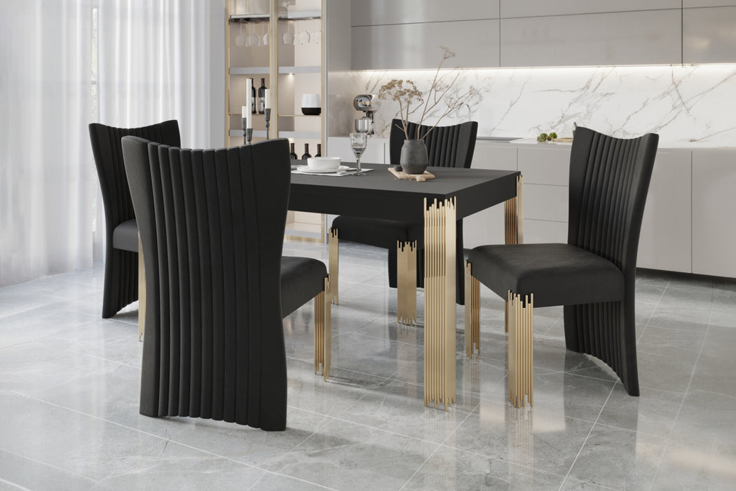 EMPIRE RECTANGLE DINING TABLE-BLACK