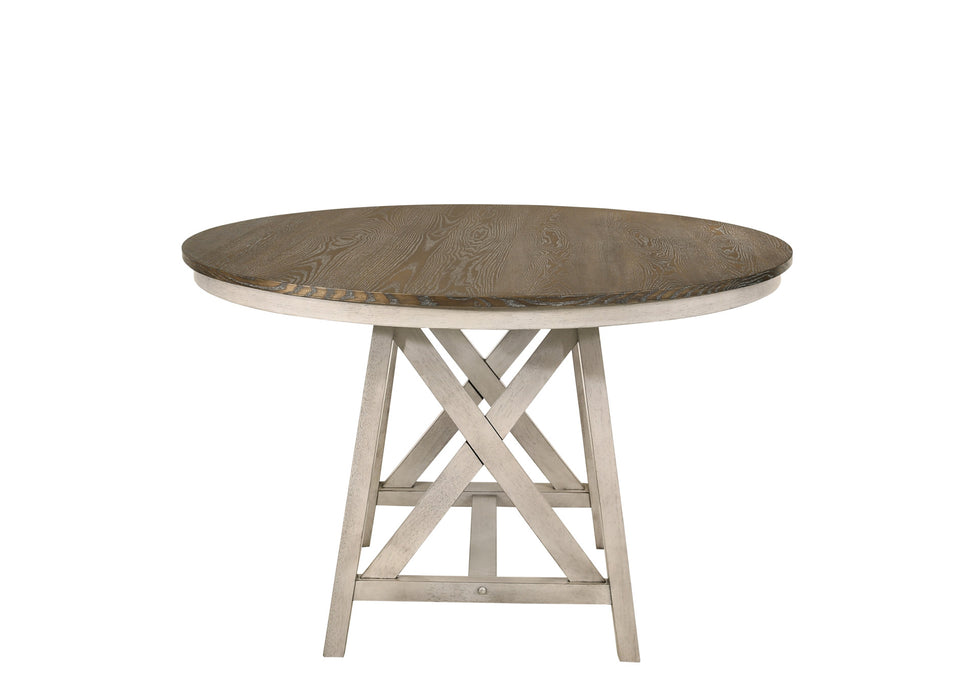 SOMERSET ROUND TABLE-VINTAGE WHITE