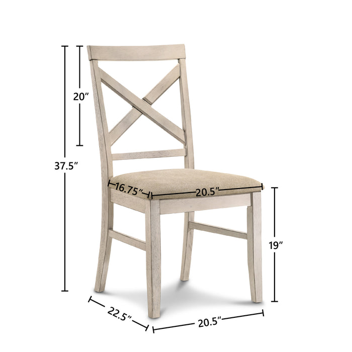 SOMERSET SIDE CHAIR-VINTAGE WHITE