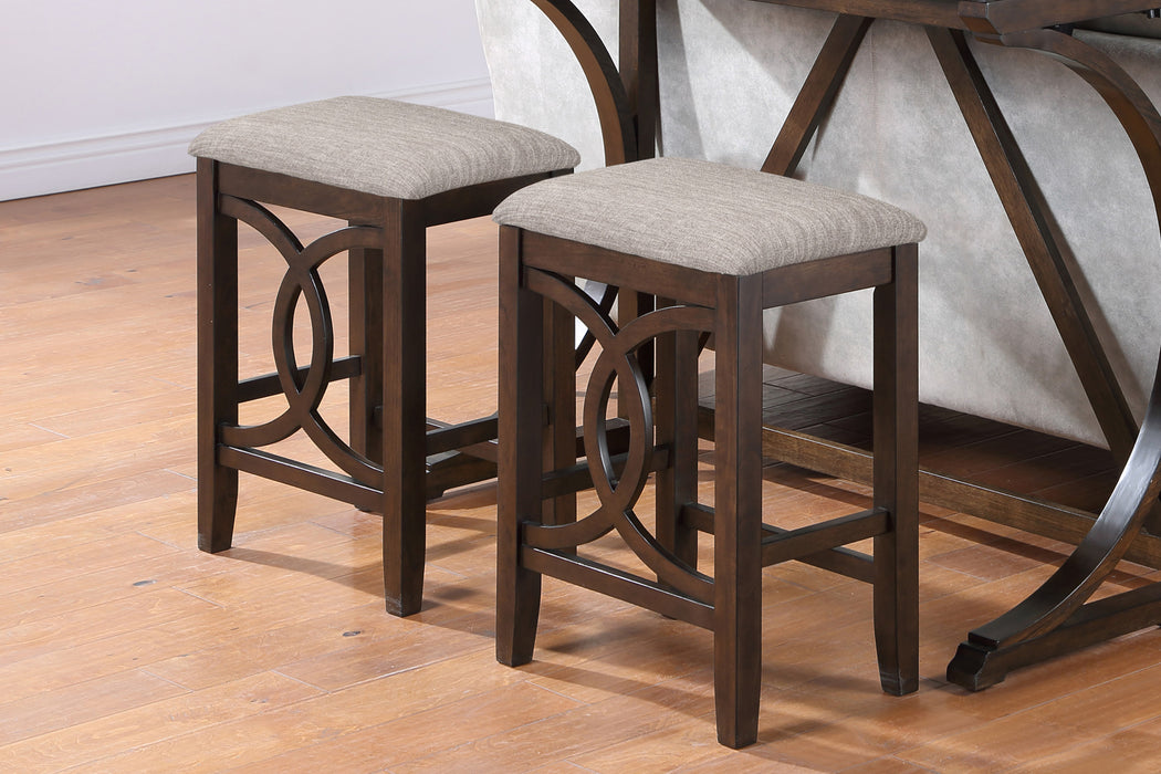 BELLA COUNTER STOOL (2 PER CARTON)-CHERRY