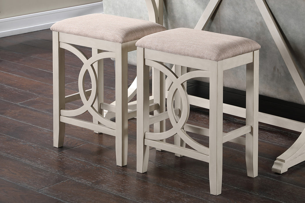 BELLA COUNTER STOOL (2 PER CARTON)-BISQUE