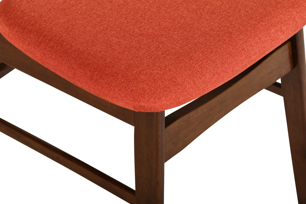 MOROCCO DINING CHAIR W/ORANGE SEAT CUSHION (2 Per Carton)