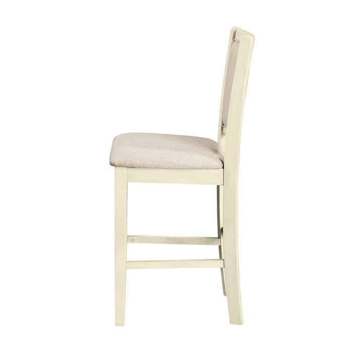 AMY COUNTER CHAIR (2/CTN)-BISQUE