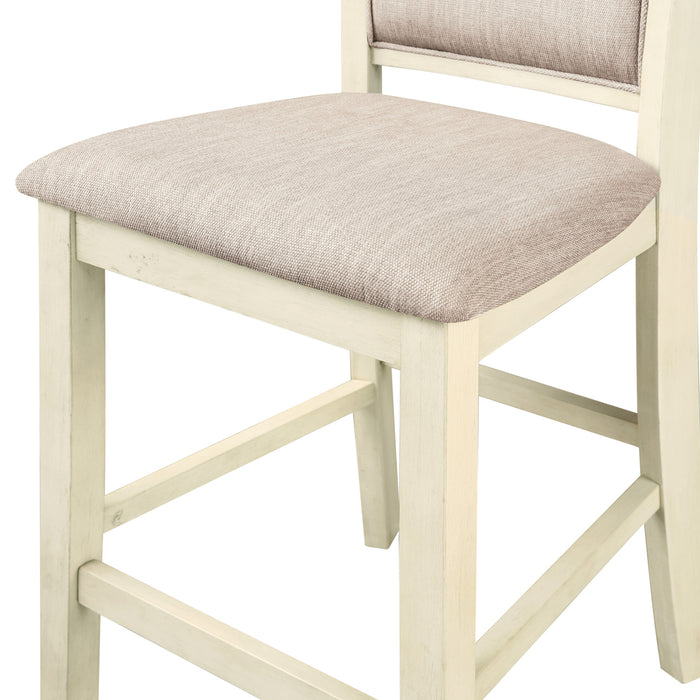 AMY COUNTER CHAIR (2/CTN)-BISQUE