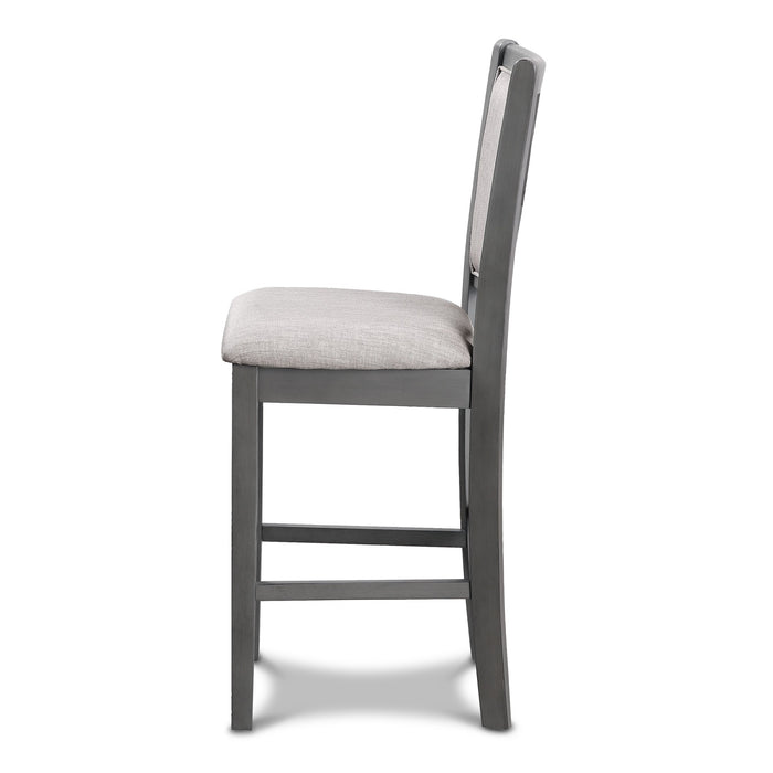 AMY COUNTER CHAIR (2/CTN)-GRAY