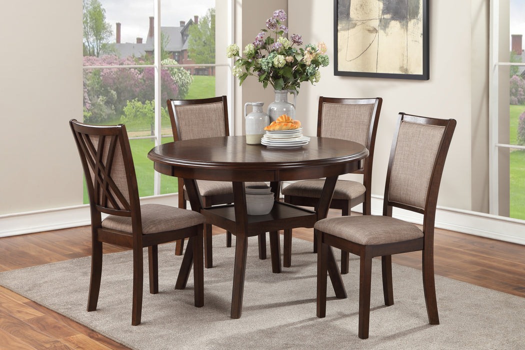 AMY 5 PC DINING SET-CHERRY