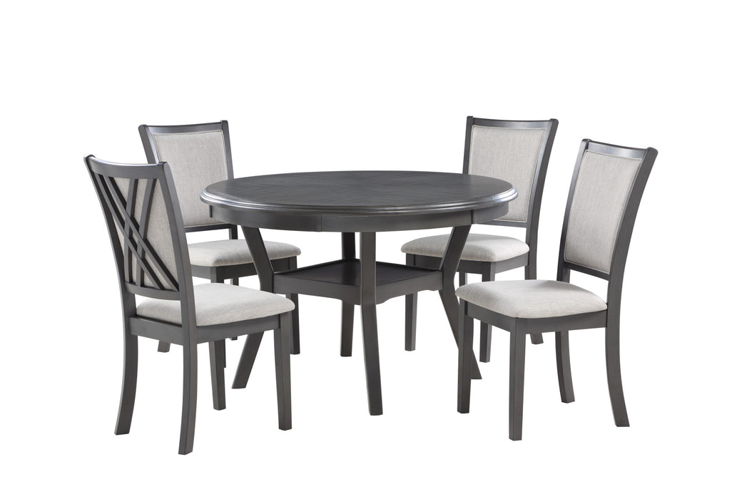 AMY 5 PC DINING SET-GRAY